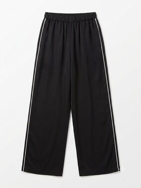 Wilfred by Aritzia Wide-Leg Tuxedo Stripe Pants Size 4 - Black with White Stripe